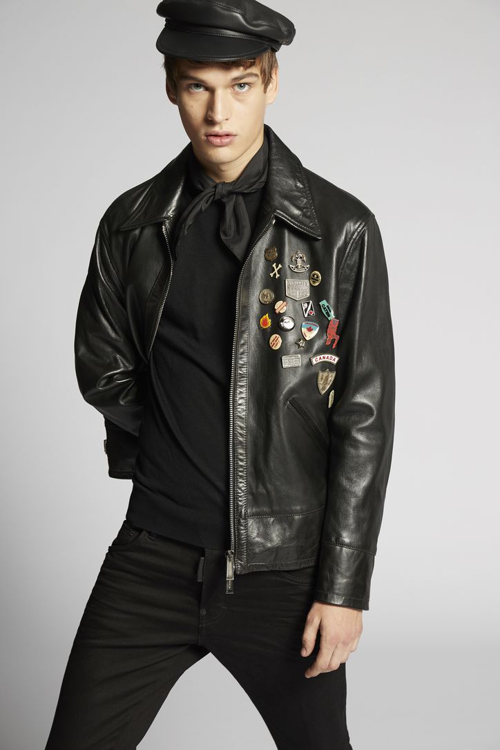 Scout Pins Leather Jacket