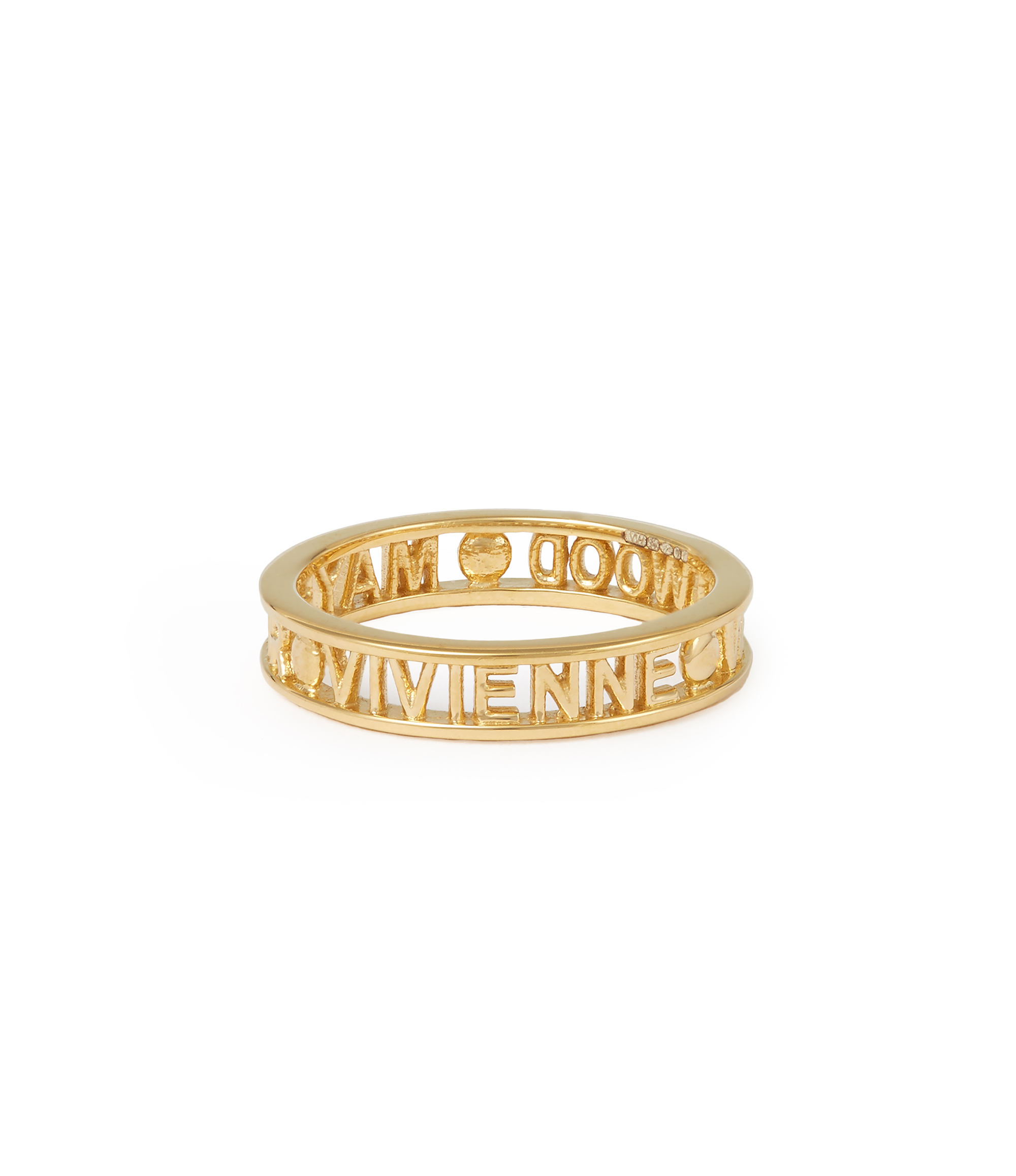 Vivienne Westwood Sterling Silver Westminster Ring Gold Gold Size L